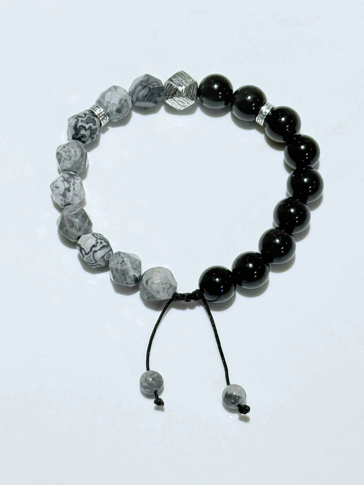 Men's Rainbow Obsidian Bracelet for Wisdom and Protection: Embrace Your Inner Strength