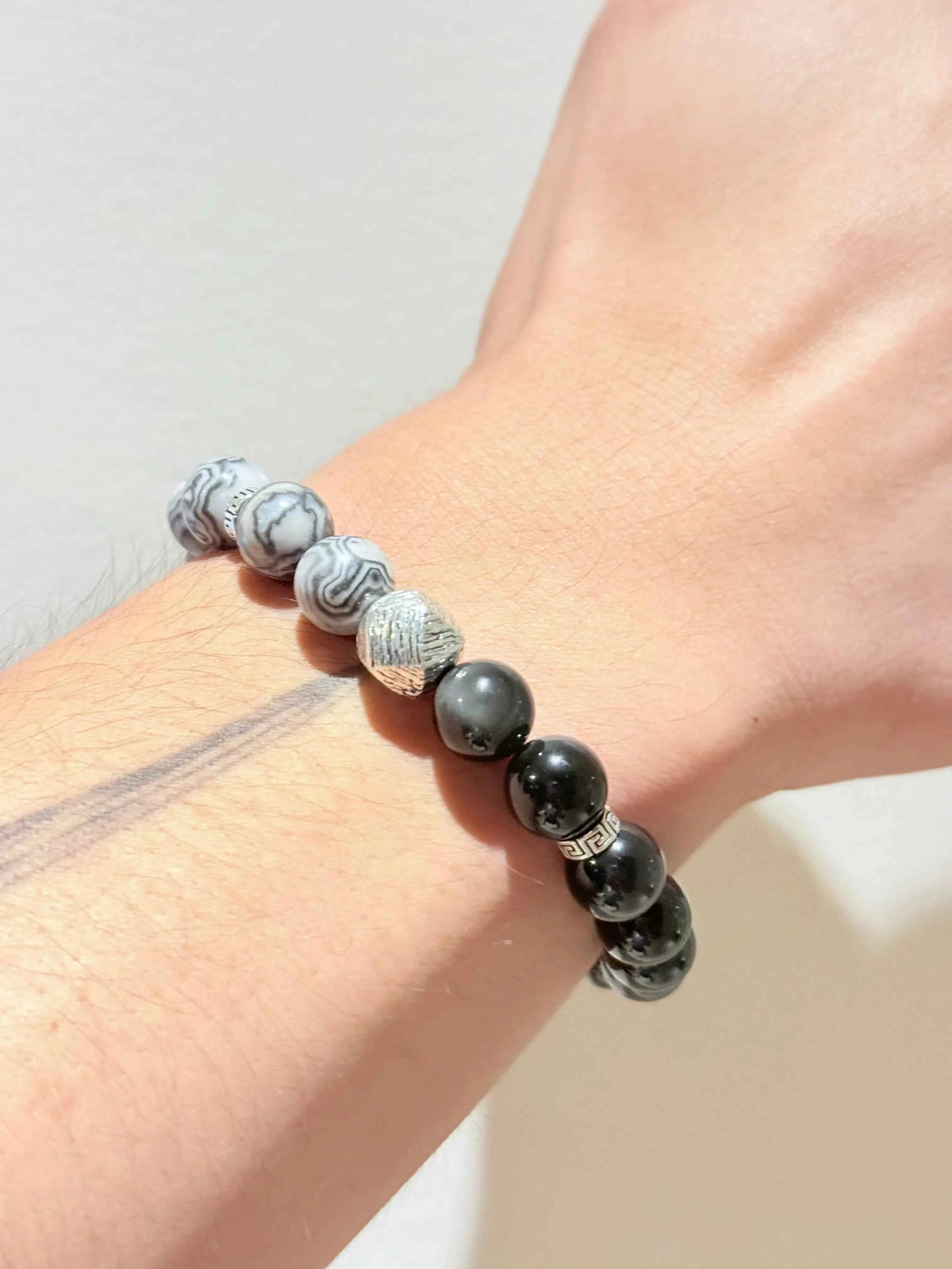 Transform Your Life with the Men’s Rainbow Obsidian Bracelet