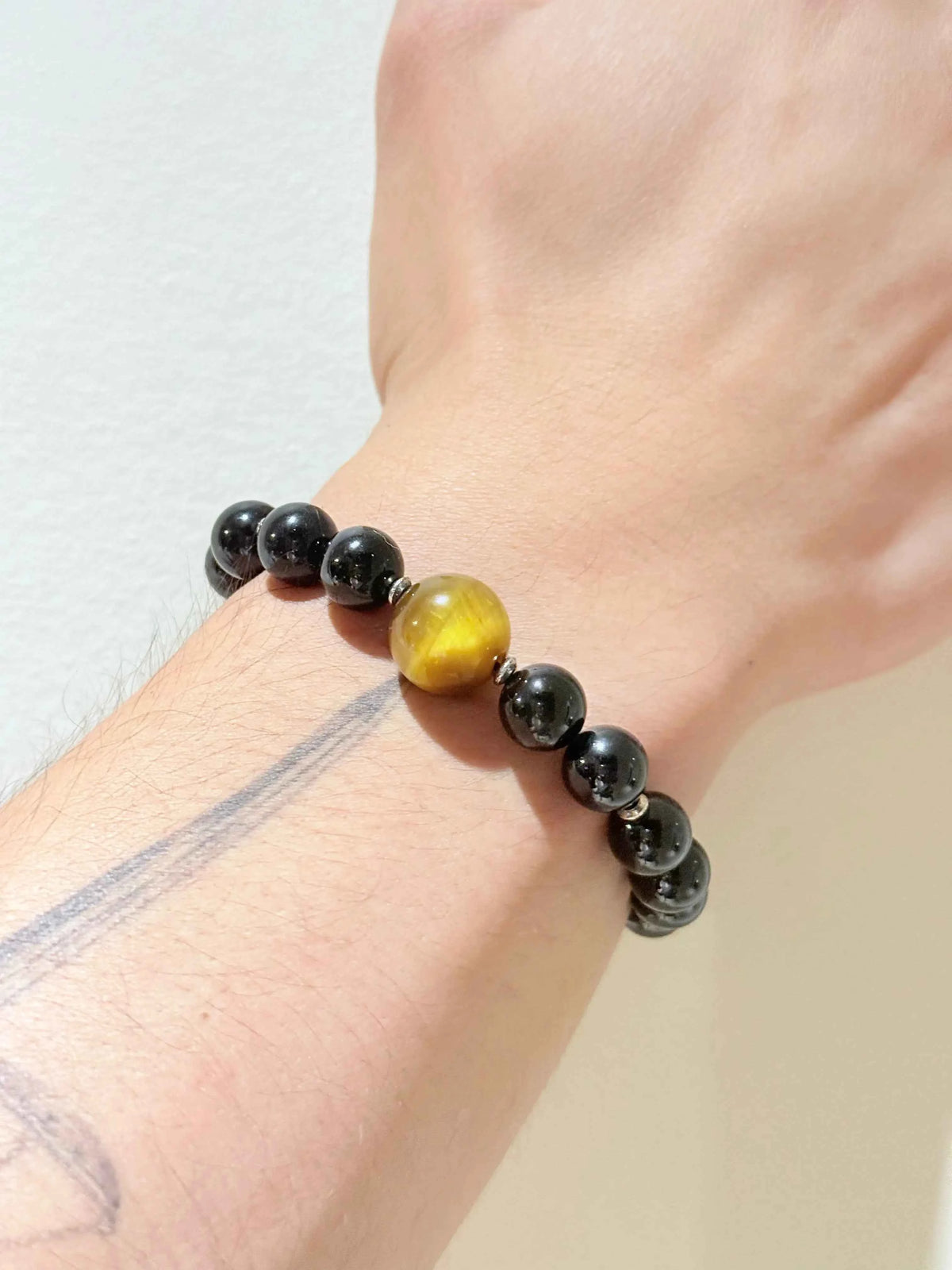 Elevate Your Energy with the Men's Golden Tiger's Eye Bracelet