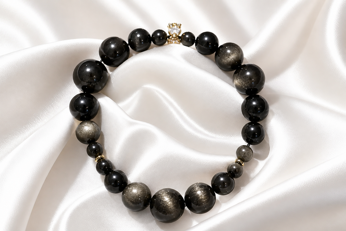 Golden Obsidian Bracelet - NekokOi