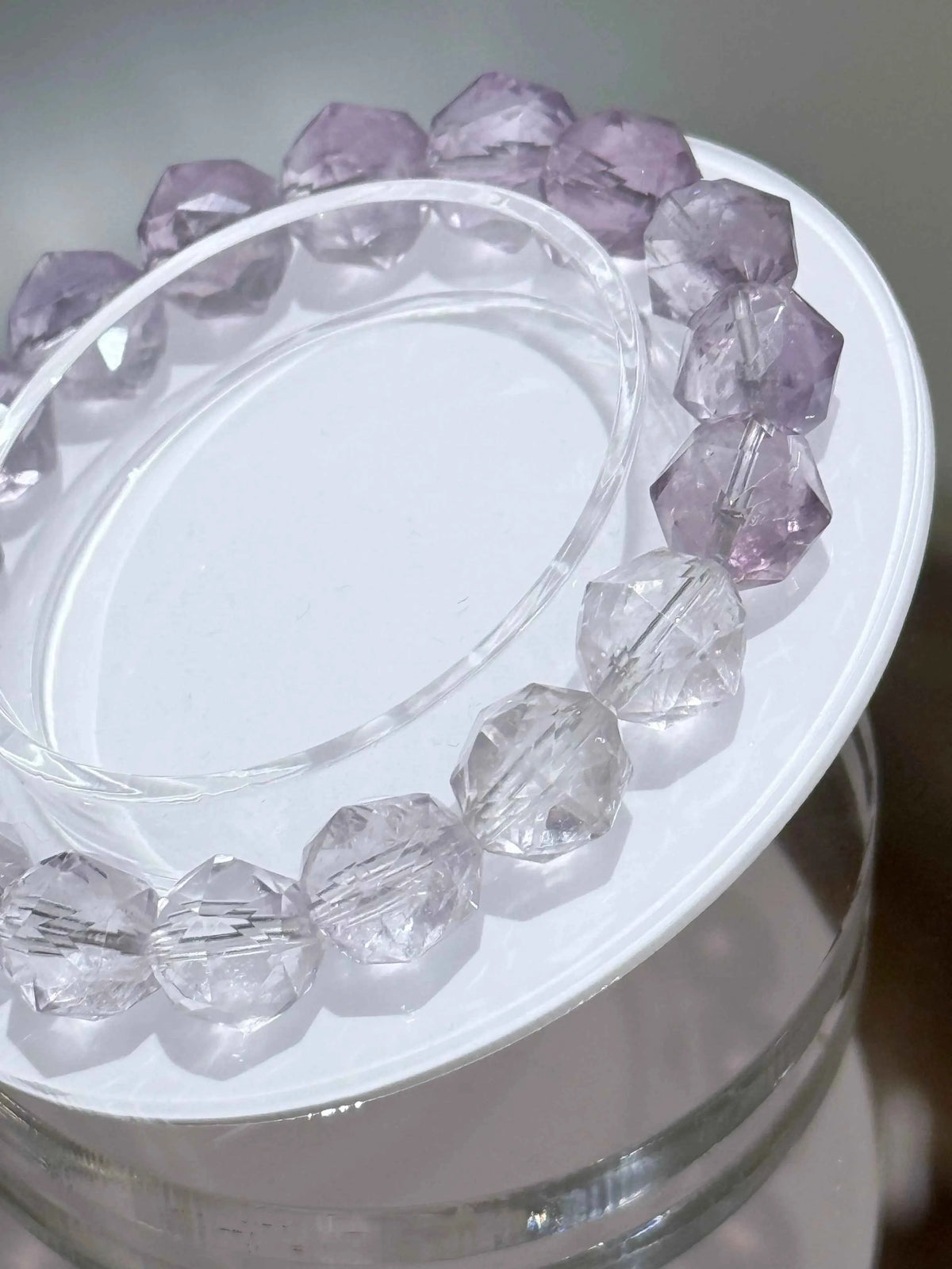 Light Lavender Faceted Amethyst Bracelet
