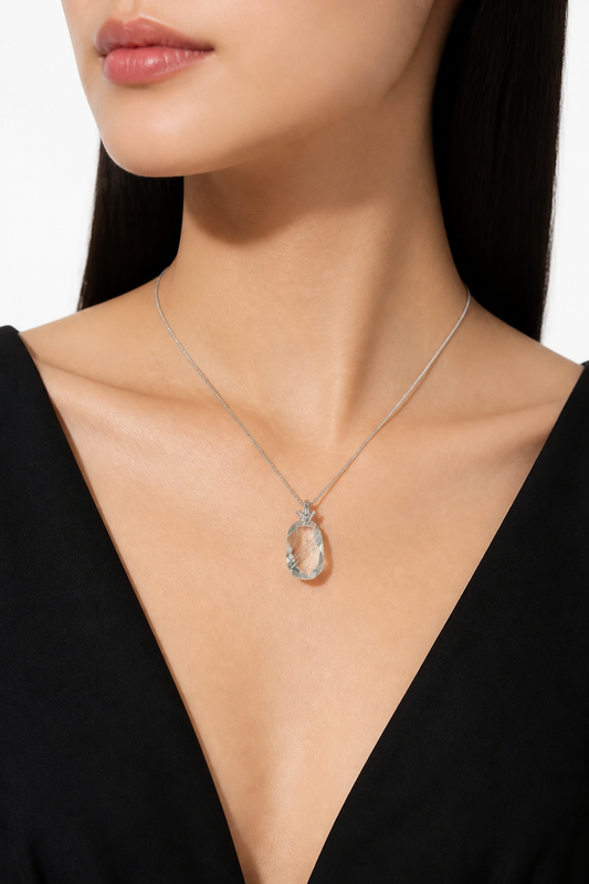 Green Phantom Quartz Pendant - NekokOi