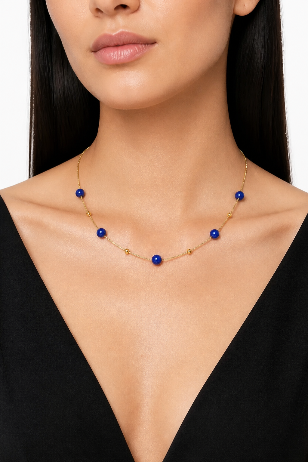 Lapis Lazuli S925 Silver Necklace - NekokOi