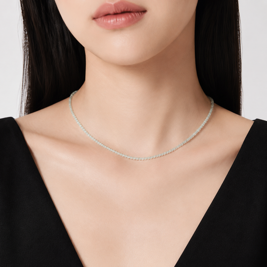 Prehnite Baby Necklace - NekokOi