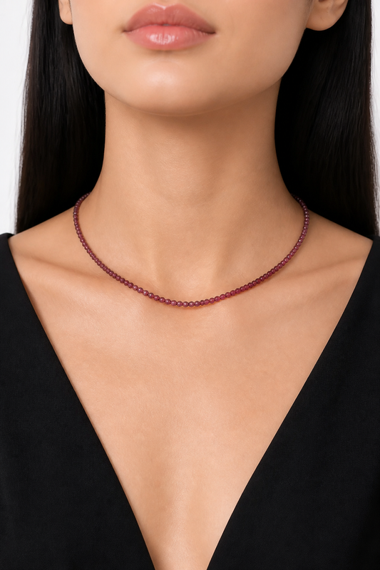 Garnet Baby Necklace - NekokOi