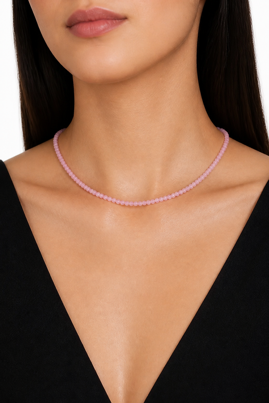 Pink Opal Baby Necklace - NekokOi
