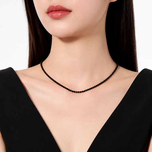 Blue Sandstone Baby Necklace - NekokOi