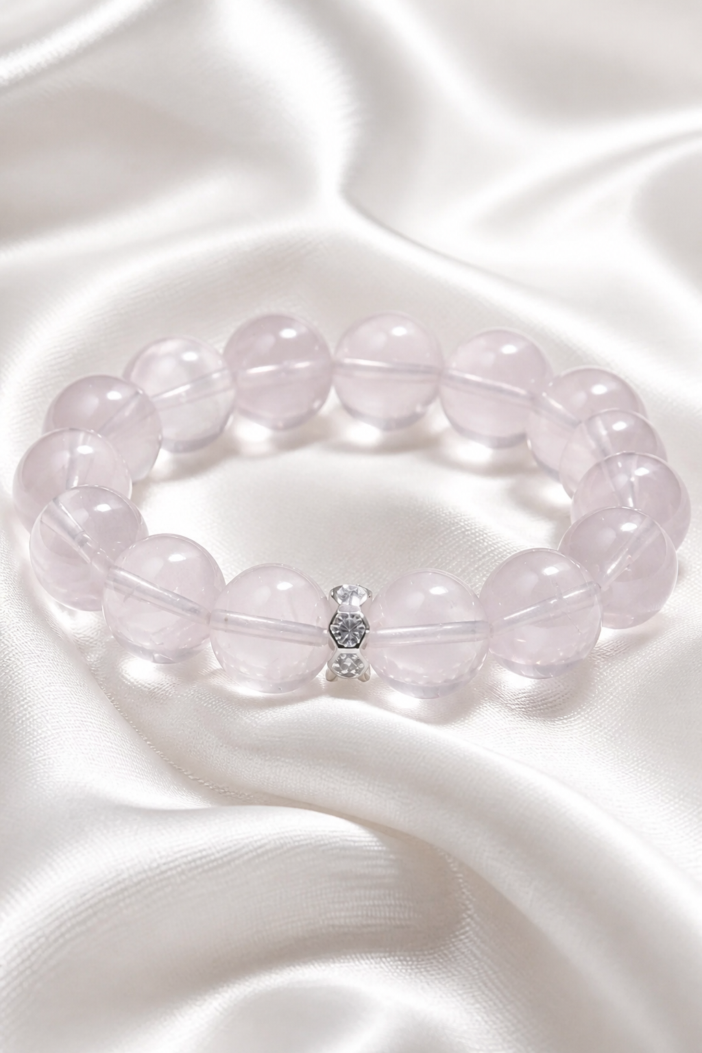 Rose quartz bracelet, love & self-healing crystal - NekokOi