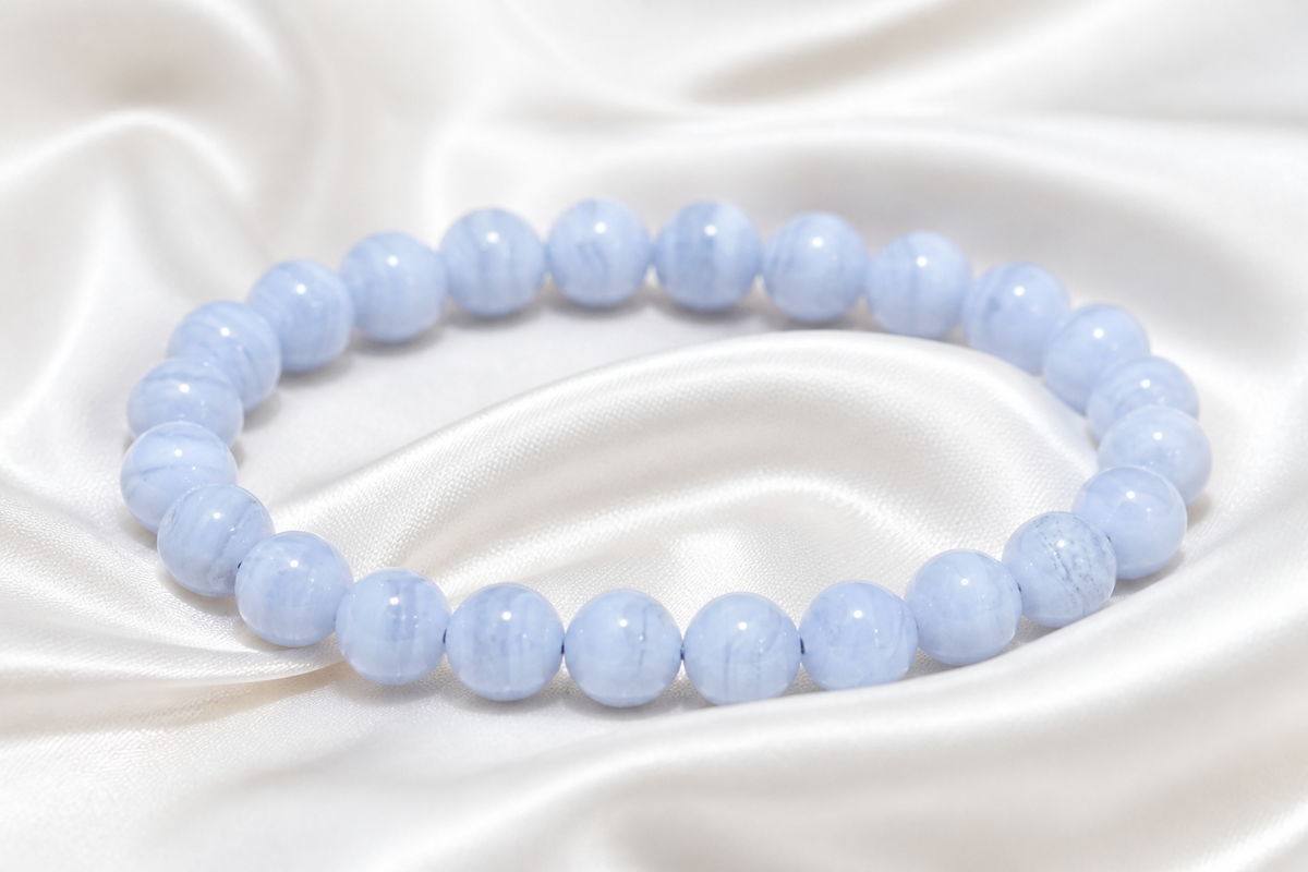 Blue Lace Agate Bracelet - NekokOi
