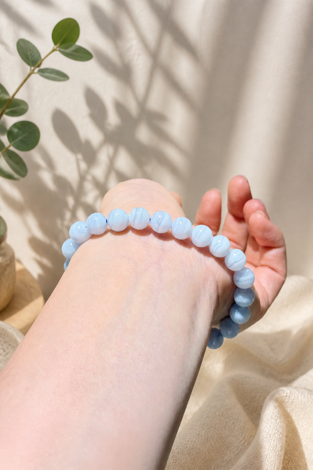 Blue Lace Agate Bracelet - NekokOi