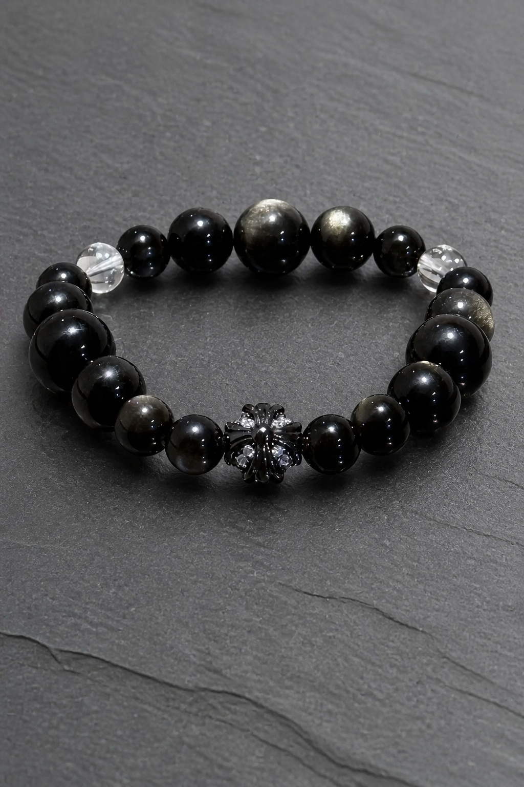 Golden Obsidian × Lemon Citrine Bracelet - NekokOi