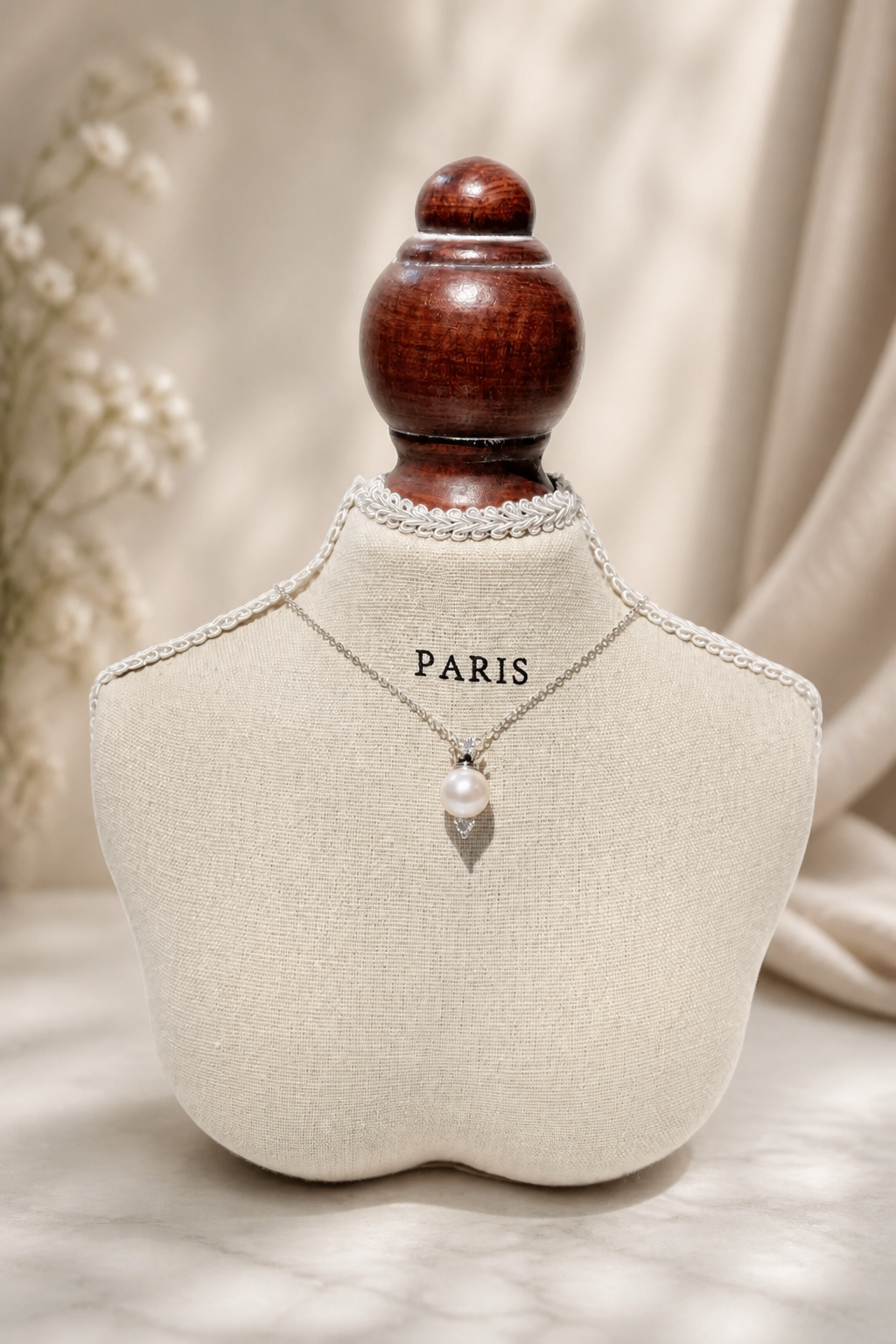 Enhance Your Look with Our Elegant Freshwater Pearl Silver Necklace