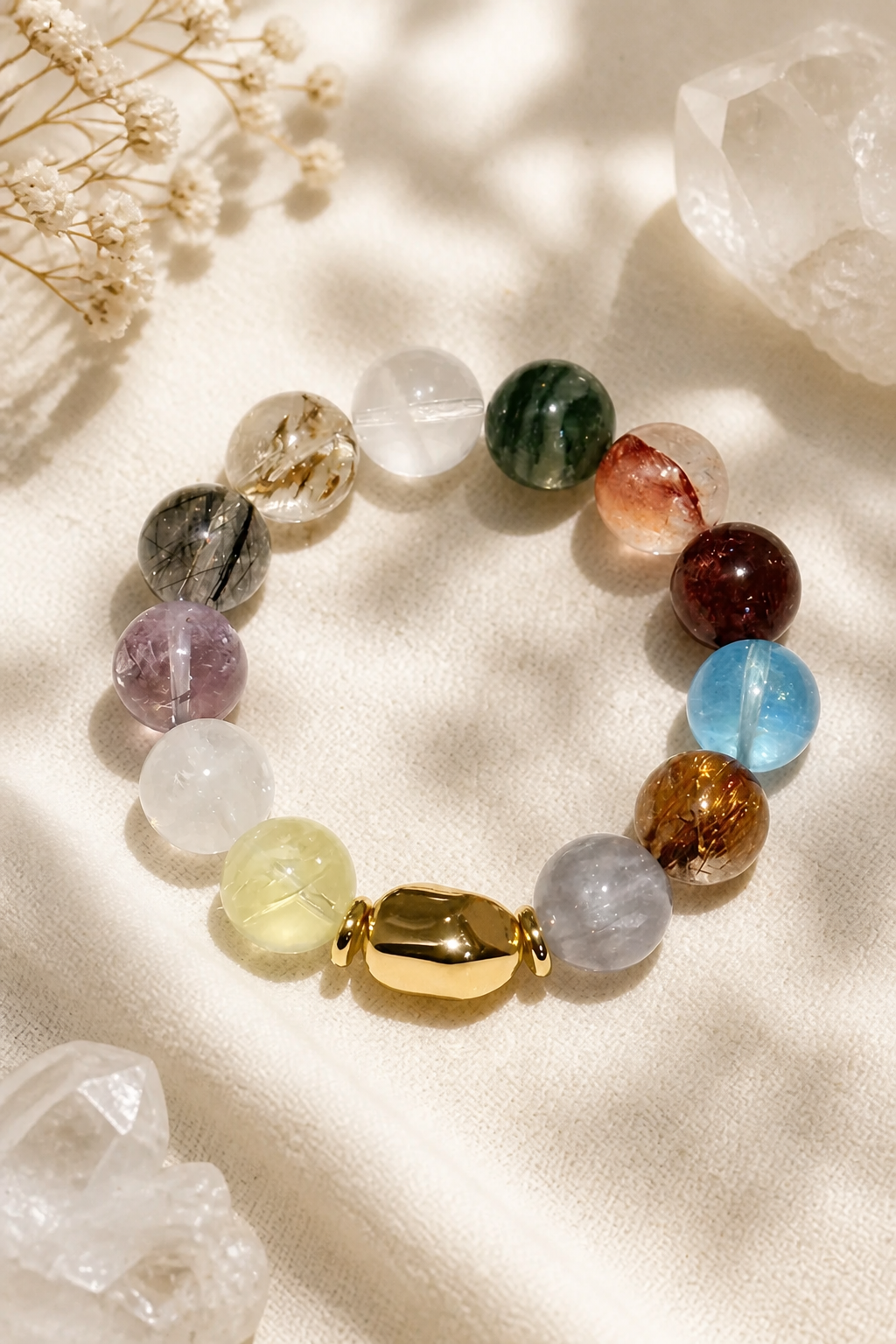 Elevate Your Spirit with the Multi-Crystal Energy Bracelet