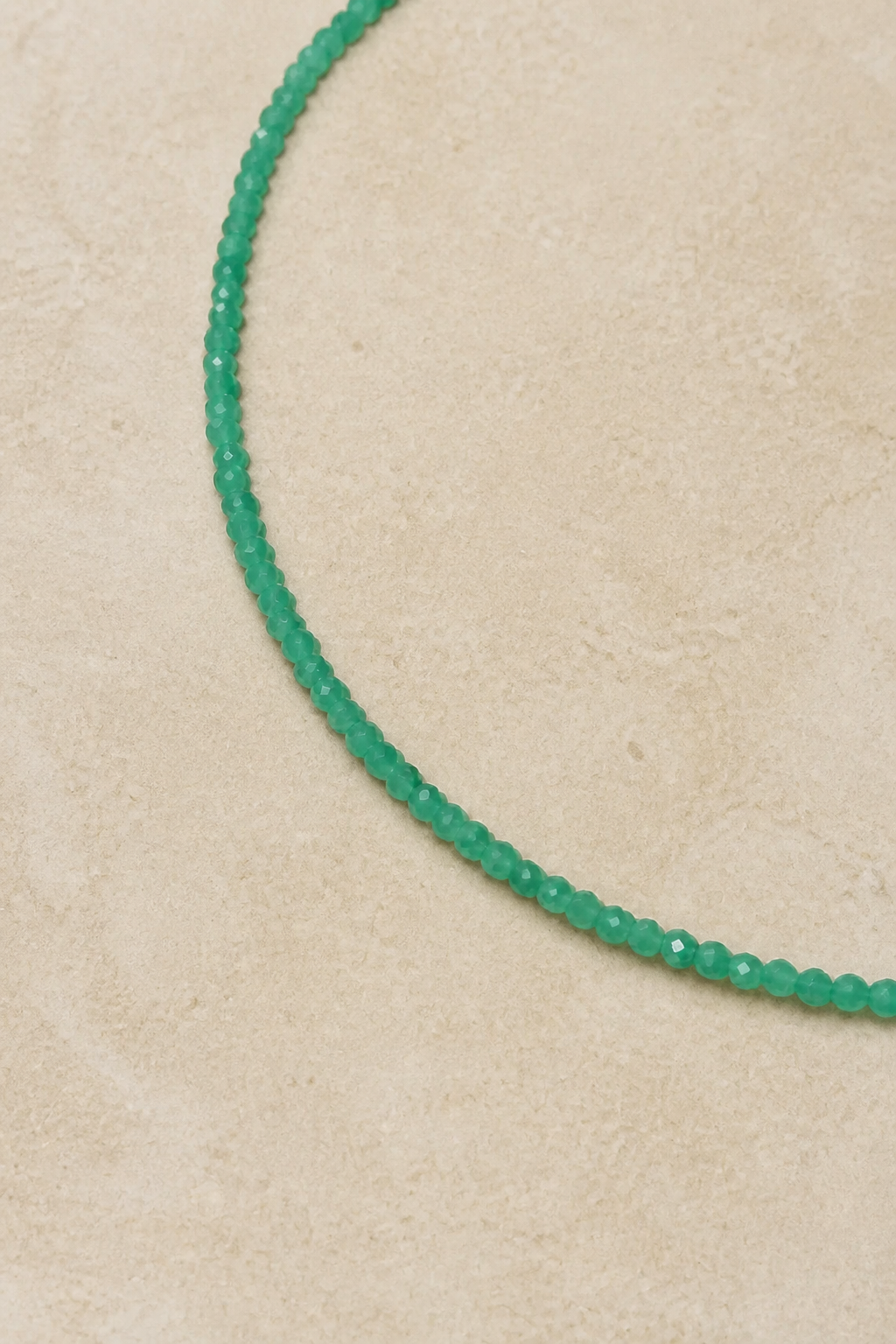 Serenity & Compassion: Green Angelite Baby Necklace for Inner Peace