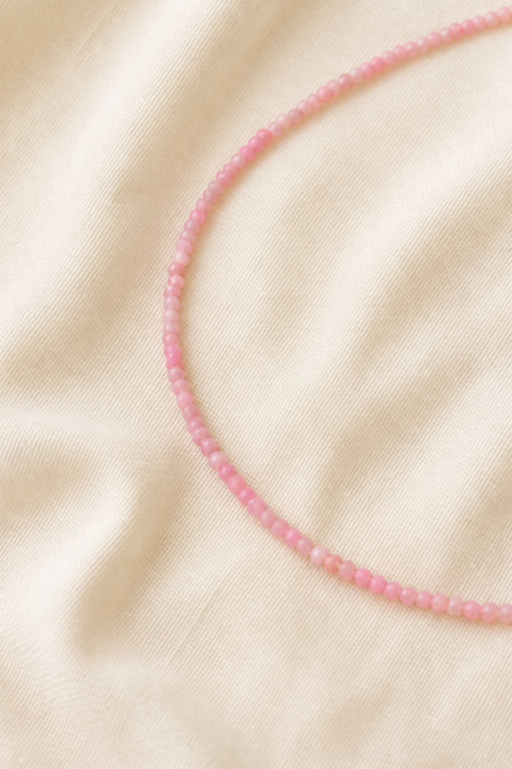 Elegant Pink Opal Baby Necklace for Love and Emotional Healing