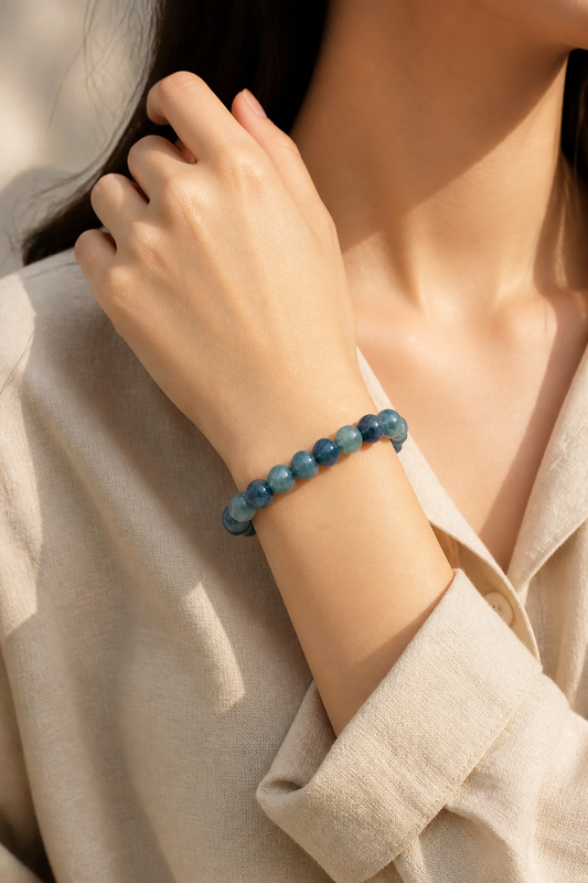 Enhance Your Energy with the Blue-Green Kyanite Bracelet