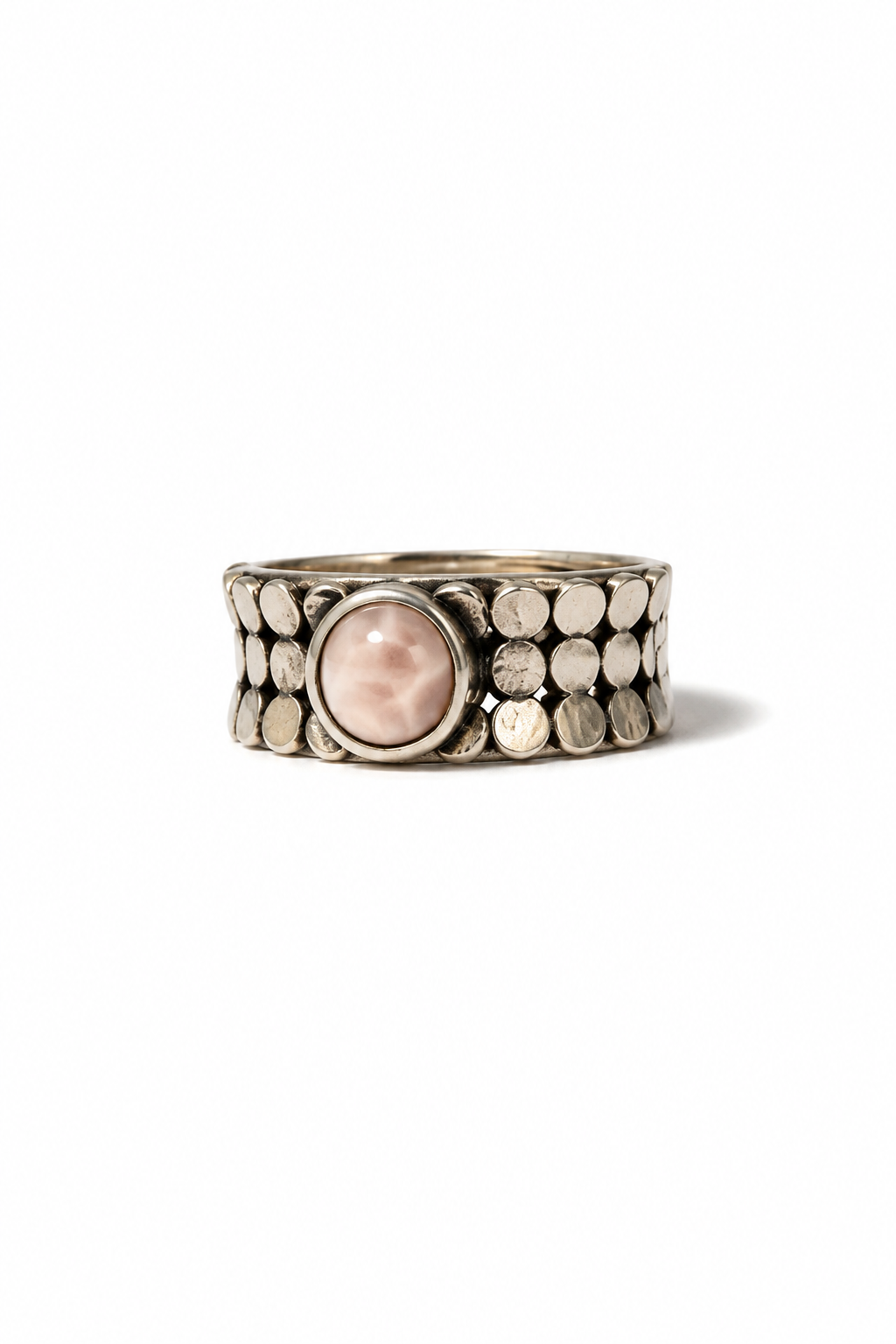 Pink Larimar S925 Adjustable Ring
