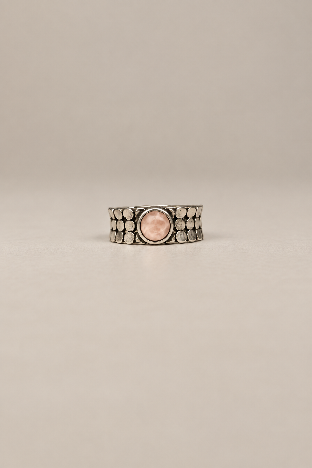 Pink Larimar S925 Adjustable Ring