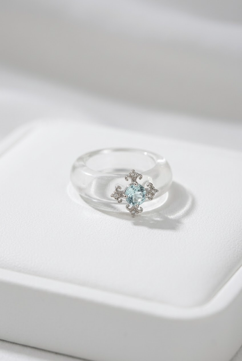 Topaz & Clear Quartz Ring