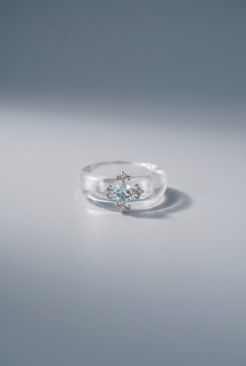 Topaz & Clear Quartz Ring