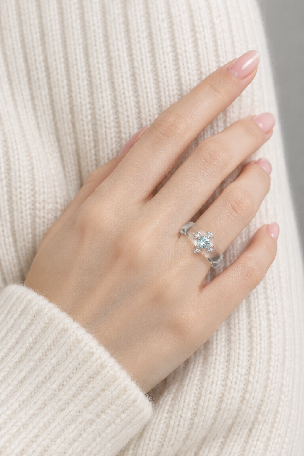 Topaz & Clear Quartz Ring