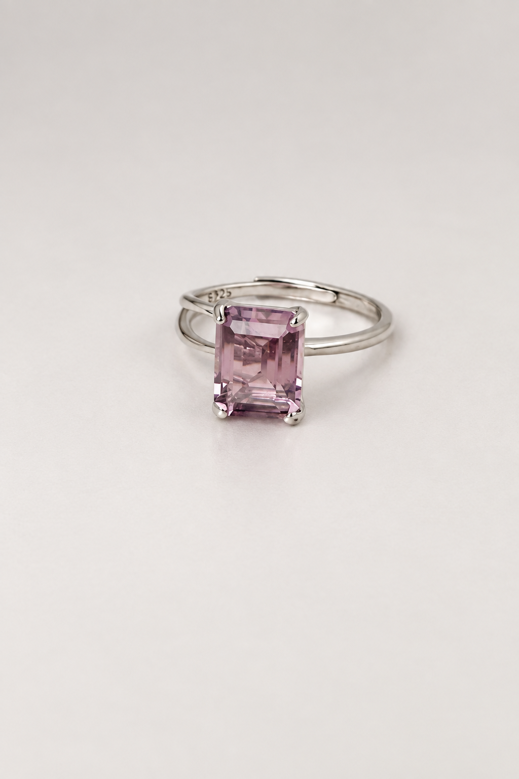 Amethyst S925 Adjustable Ring