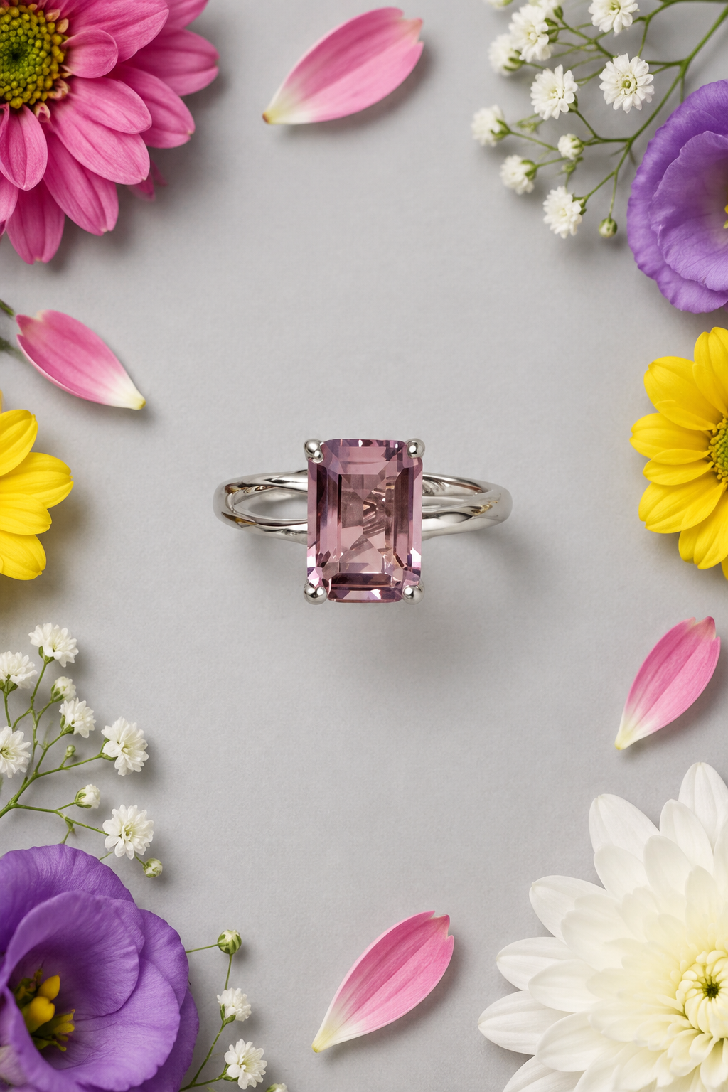 Amethyst S925 Adjustable Ring