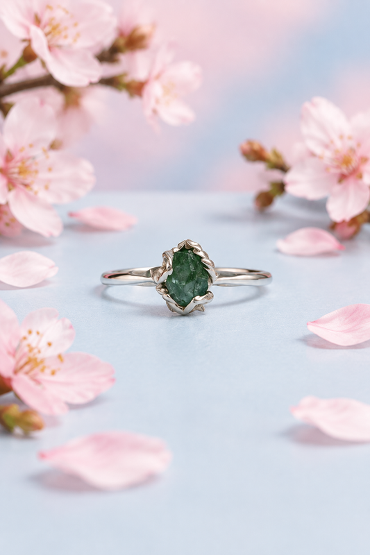 Blue Tourmaline S925 Adjustable Ring