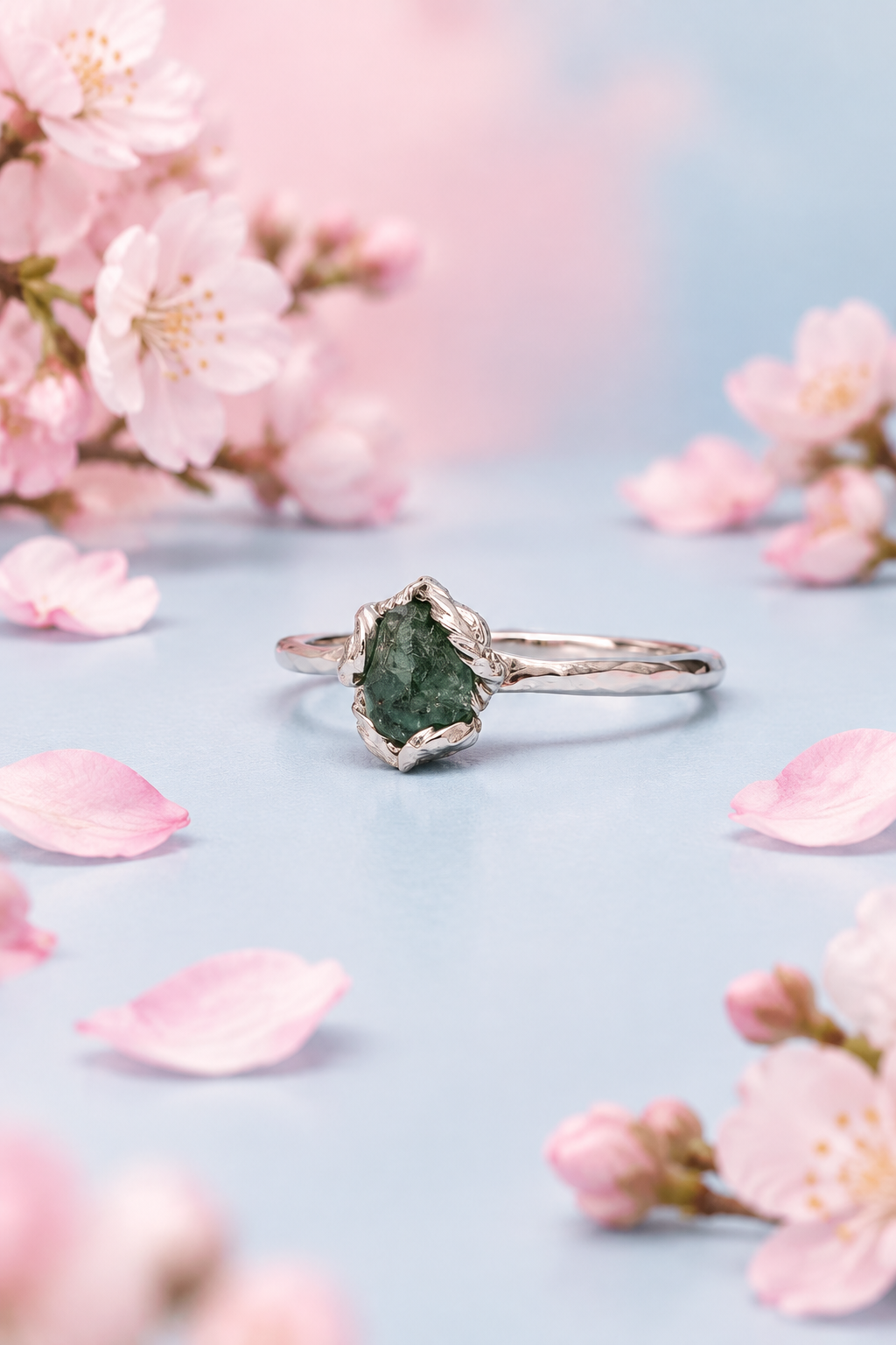 Blue Tourmaline S925 Adjustable Ring