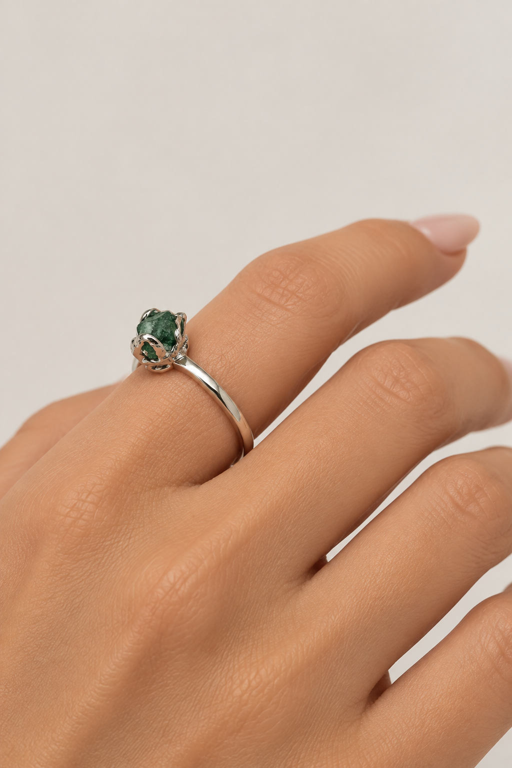 Blue Tourmaline S925 Adjustable Ring