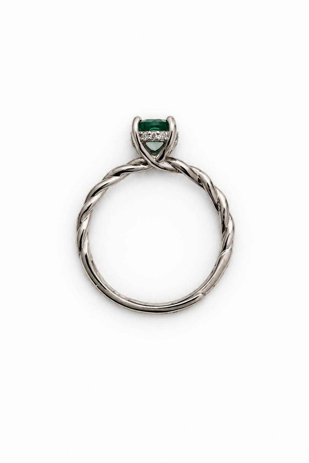 Emerald Vine Adjustable Ring