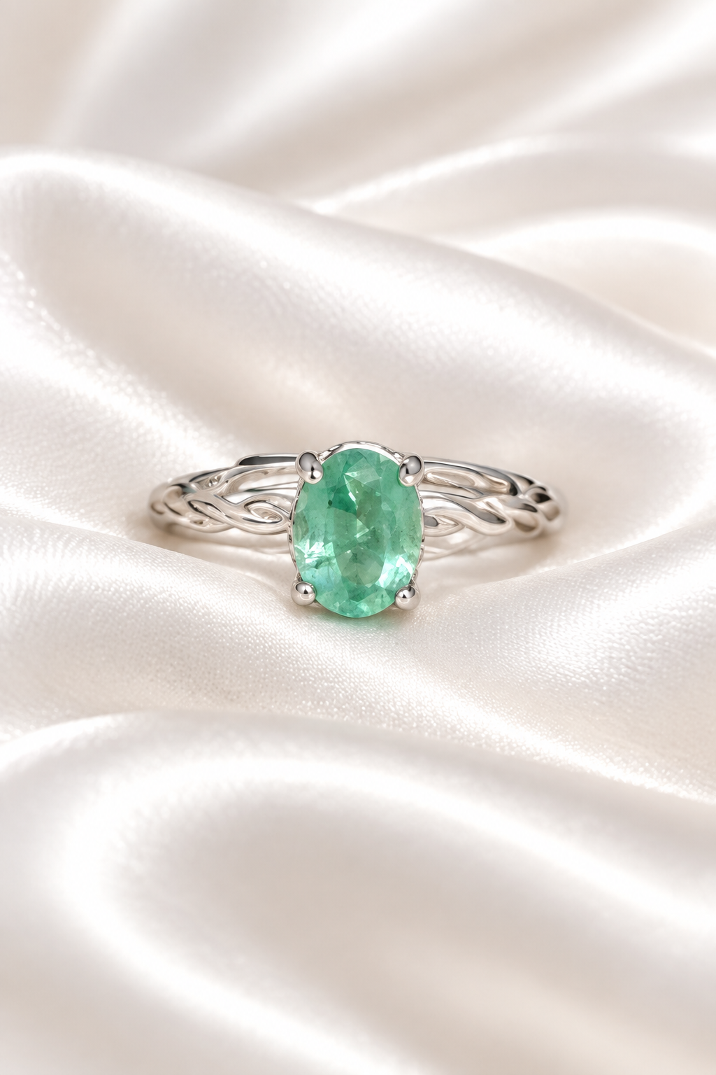 Emerald Vine Adjustable Ring